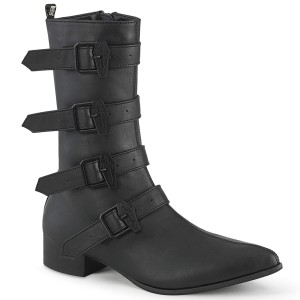 Vegan WARLOCK-110-C spetsiga boots - herr winklepicker boots 4 spnnen