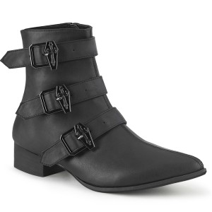 Vegan WARLOCK-50-C spetsiga boots - herr winklepicker boots 3 spnnen