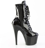 ADORE-1020BLG 18 cm pleaser high heels ankle boots glitter black