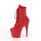 ADORE-1020RM 18 cm pleaser hgklackade boots strass rda