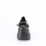 Black 11,5 cm BEAR-23 emo platform maryjane shoes with buckles