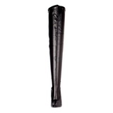 Black Konstldere 15 cm DOMINA-3000 Thigh High Boots for Men