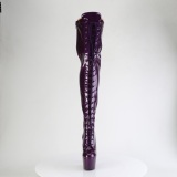 Glitter 18 cm ADORE-3020GP Violett lrhga stvlar hga klackar med snrning