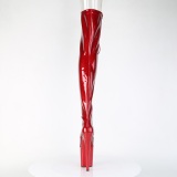 Glitter 20 cm PEEP TOE Rda lrhga stvlar hga klackar med snrning