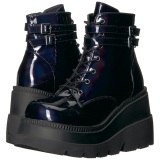 Hologram 11,5 cm SHAKER-52 alternativa wedge platboots svart