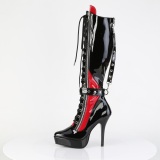 Lack 13,5 cm high heels pleaser platstvlar fr kvinnor