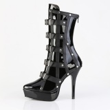 Leatherette 13,5 cm INDULGE-1038 ankle boots stiletto high heels