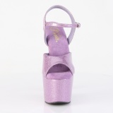 Lila 18 cm ADORE-709GP glitter plat high heels