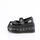 Patent 9 cm DAMNED-20 emo platform maryjane shoes with buckles