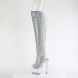 Strass ADORE 18 cm open toe lrhga stvlar hga klackar med snrning