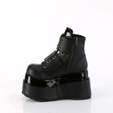 Vegan 11,5 cm BEAR-104 emo wedge boots - kvinnor platboots med spnne