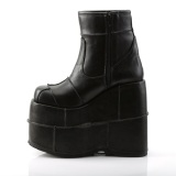 Vegan 18 cm STACK-201 herr stvletter cyberpunk boots med ekstrem plat