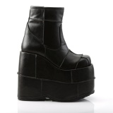 Vegan 18 cm STACK-201 herr stvletter cyberpunk boots med ekstrem plat