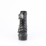 Vegan 9,5 cm GOTHIKA-66 emo chunky boots - kvinnor platboots med spnnen