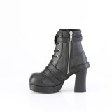 Vegan 9,5 cm GOTHIKA-66 emo chunky boots - kvinnor platboots med spnnen