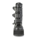 Vegan 9,5 cm RANGER-308 gotiska chunky boots - kvinnor platboots med spnnen