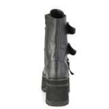 Vegan 9,5 cm RANGER-308 gotiska chunky boots - kvinnor platboots med spnnen