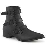 Vegan WARLOCK-50-B spetsiga boots - herr winklepicker boots 3 spnnen