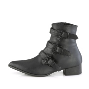 Vegan WARLOCK-50-B spetsiga boots - herr winklepicker boots 3 spnnen