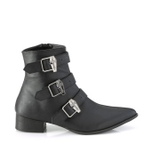 Vegan WARLOCK-50-C spetsiga boots - herr winklepicker boots 3 spnnen