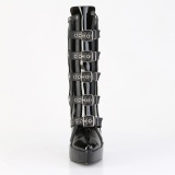 Vegan black 13,5 cm transvestite ankle booties