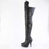 Vegan boots 13 cm SEDUCE-3080 lrhga boots med klack og spnnen